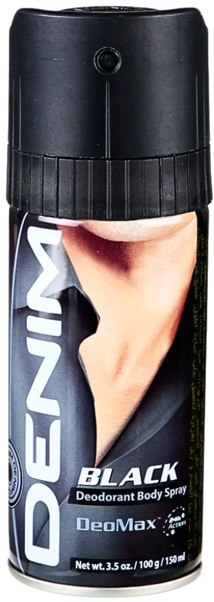 Denim Deodorant Aerosol Black - 3x150ml