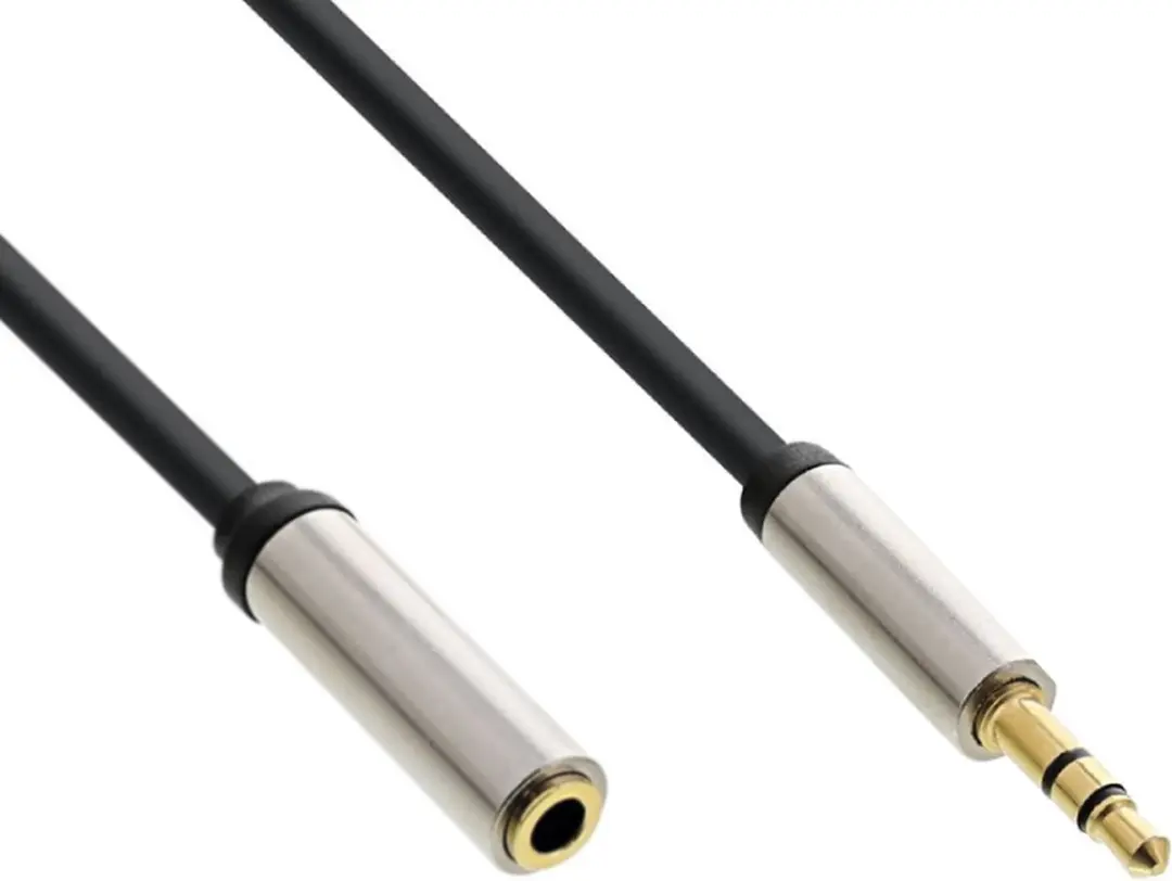 InLine 3,5mm Jack Stereo Verlengkabel 0,5m - Zwart