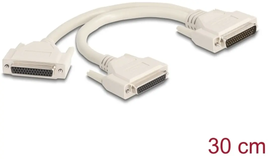 Delock Y-Cable D-Sub HD 44 Pin Mannelijk naar 2x Vrouwelijk