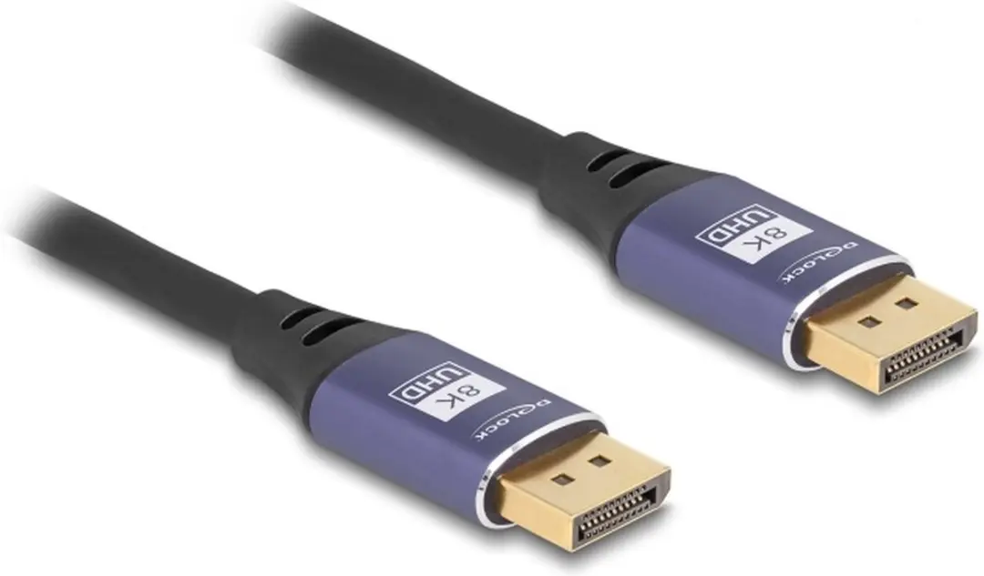 Delock DisplayPort Kabel 8K 60Hz 5m - Lila