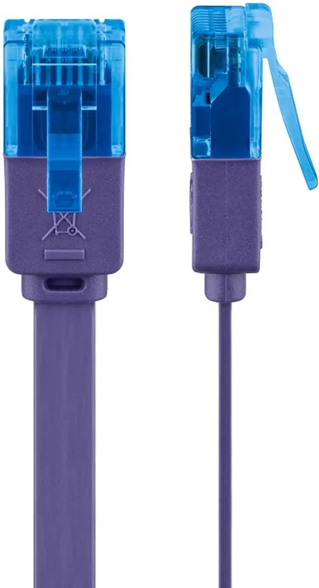 Goobay UTP CAT6a Netwerkkabel - 2m - Paars - 10 Stuks