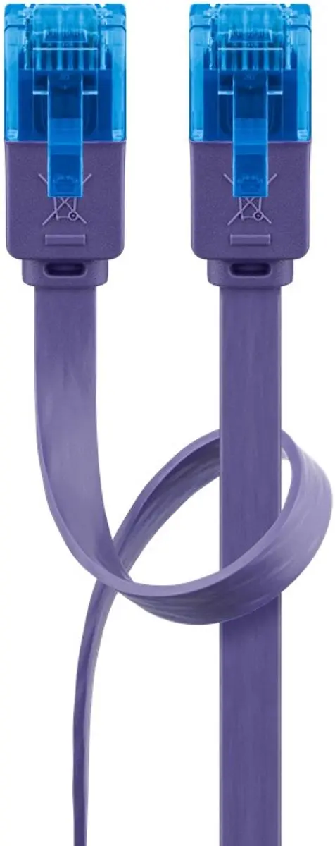 Goobay UTP CAT6a Netwerkkabel - 2m - Paars - 10 Stuks