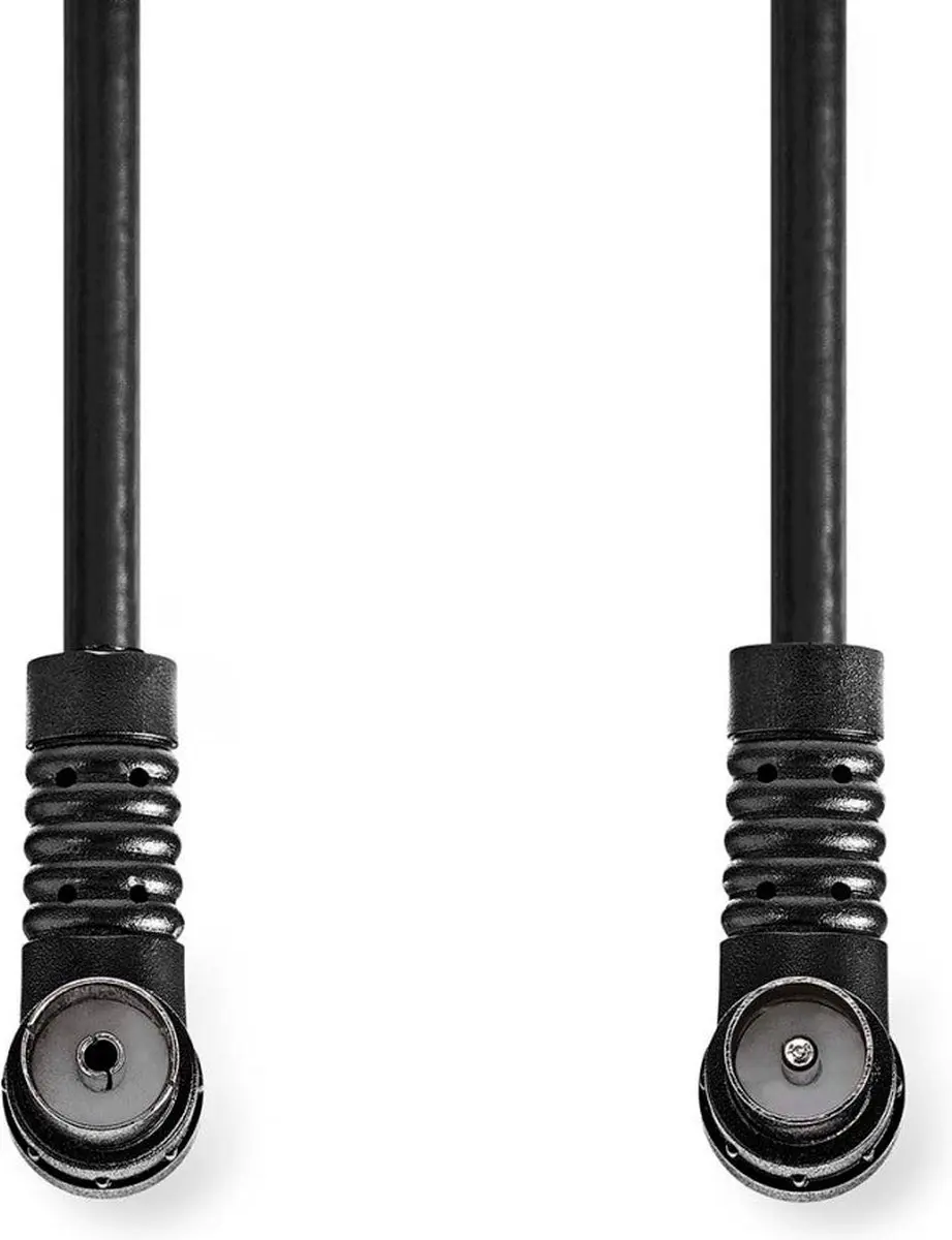 Nedis Coaxkabel IEC Male-Female 1.5m - 75 Ohm - Zwart