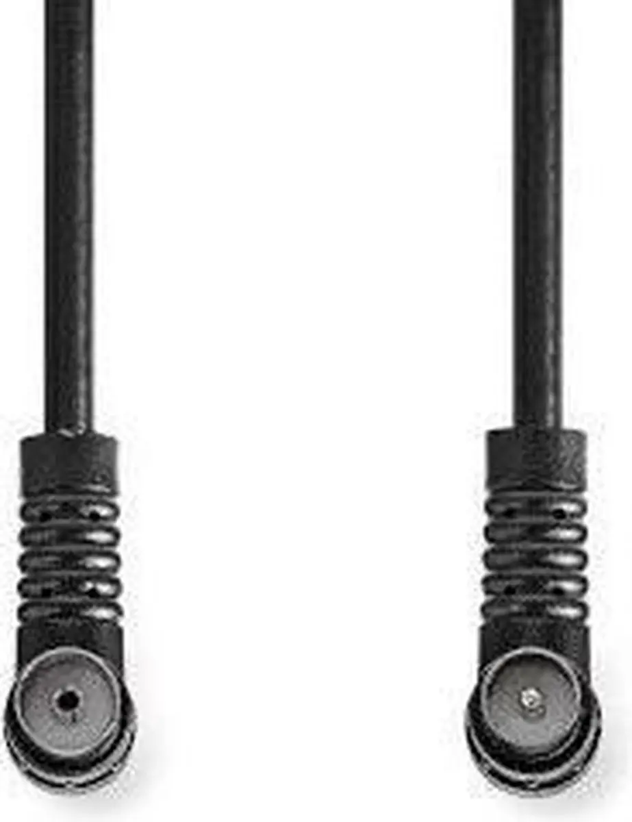 Nedis Coaxkabel IEC Male-Female 1.5m - 75 Ohm - Zwart