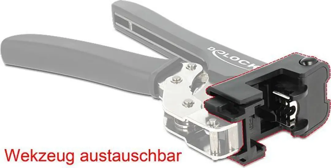 Delock 86211 Keystone Crimptang - Zwart