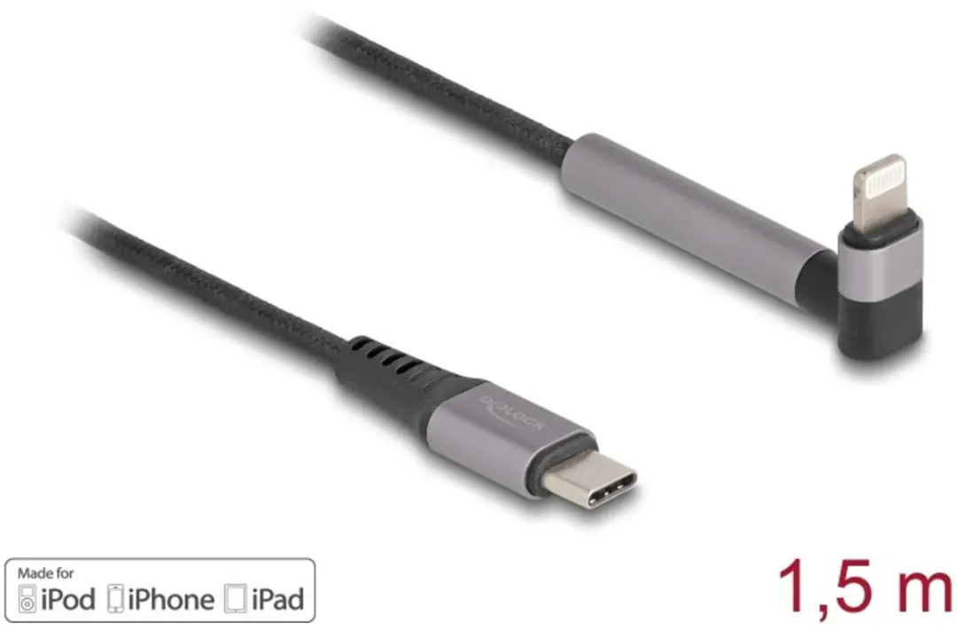 Delock USB-C naar Lightning Kabel 1.5m