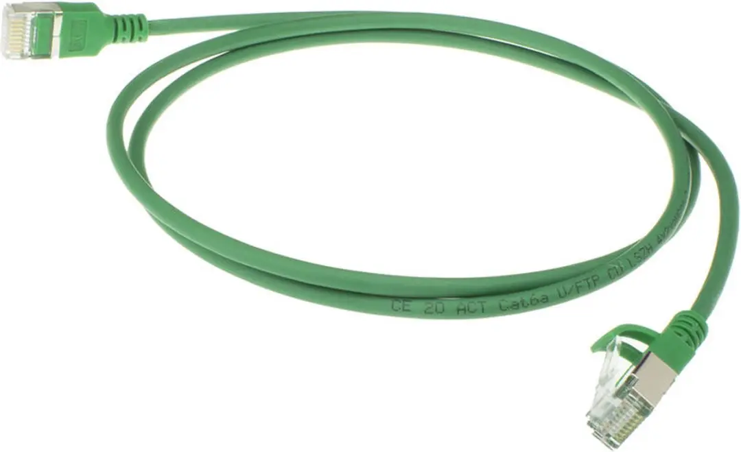 ACT DC7710 Groene LSZH U/FTP CAT6A Patchkabel 10m - Snagless