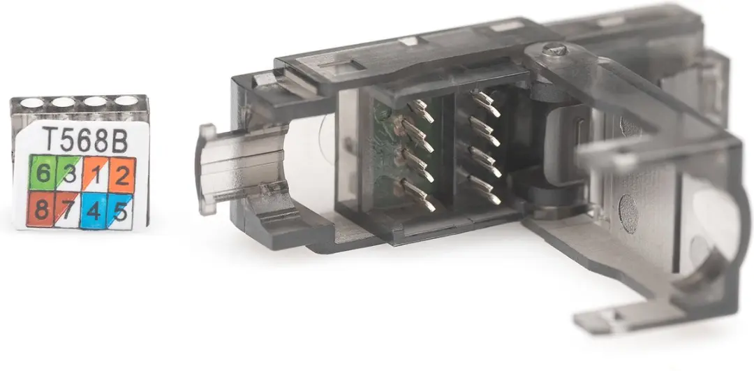 Digitus DN-93633 RJ45 Netwerkadapter CAT 6A - Zwart