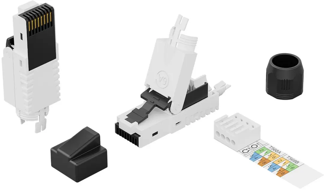 Digitus DN-93633 RJ45 Netwerkadapter CAT 6A - Zwart - afbeelding 6 van 6