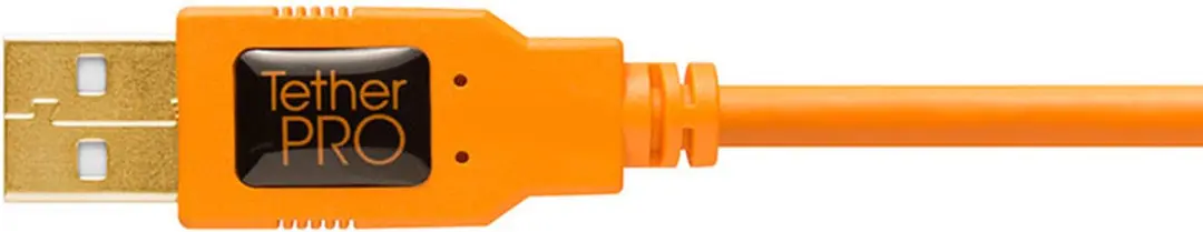 Tether Tools TetherPro USB 2.0 A naar Mini-B 8 pin - 4.6m - Oranje