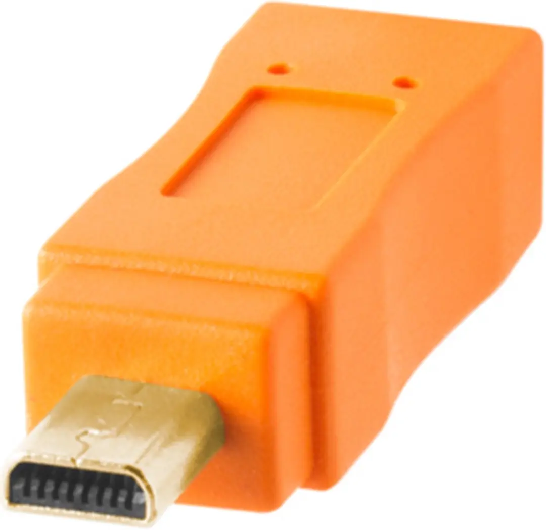 Tether Tools TetherPro USB 2.0 A naar Mini-B 8 pin - 4.6m - Oranje