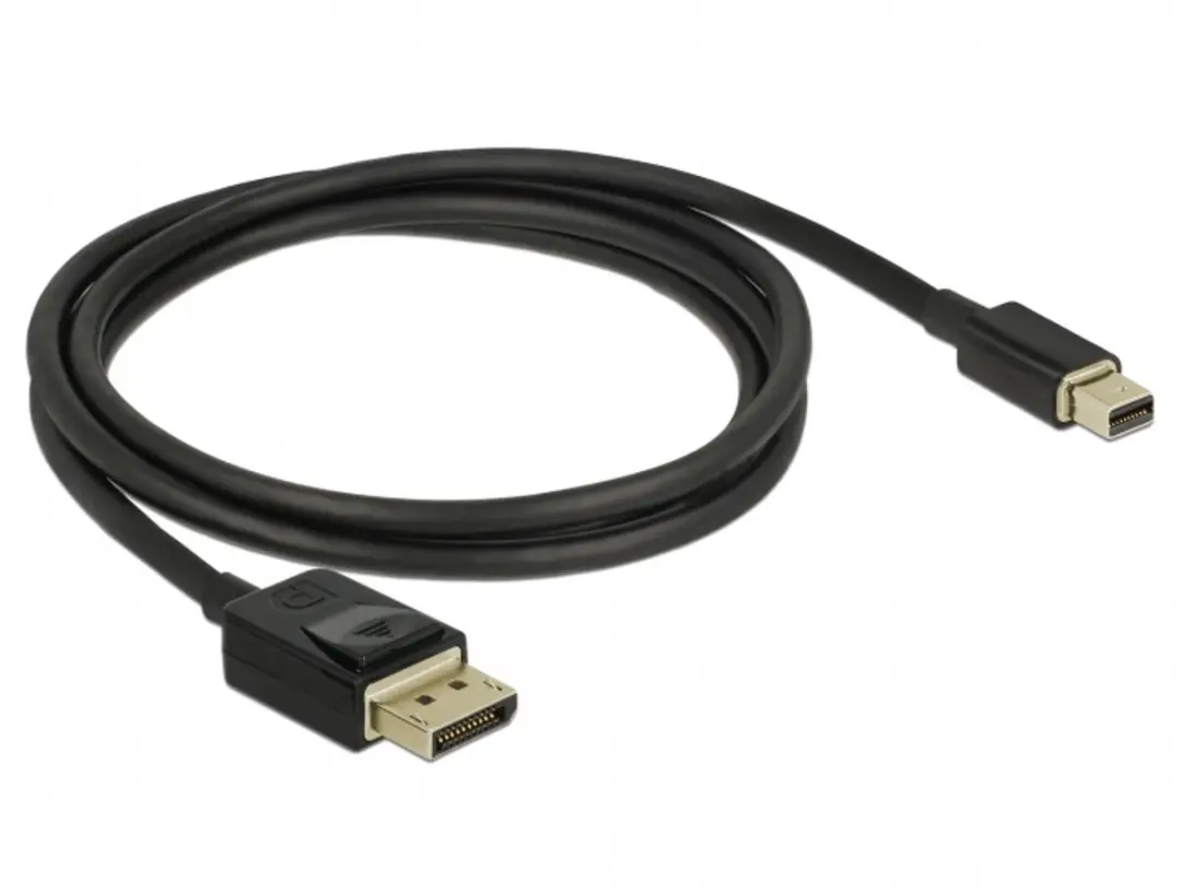 Delock Mini DisplayPort - DisplayPort Kabel 1.4 8K - 1m - Zwart