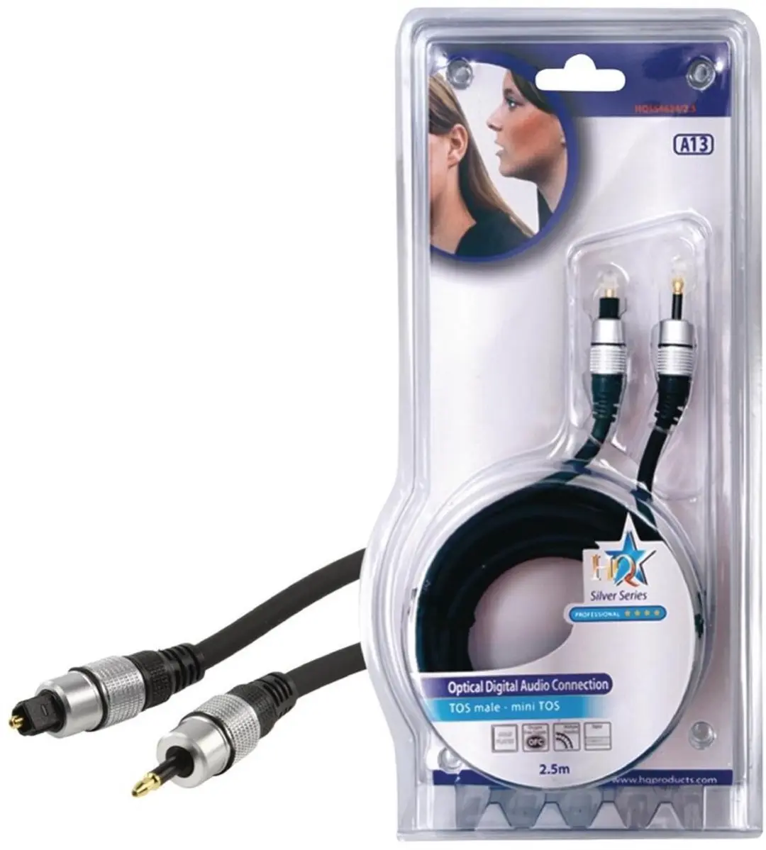 Velleman HQ Optische Toslink Kabel 2.5m - Zwart