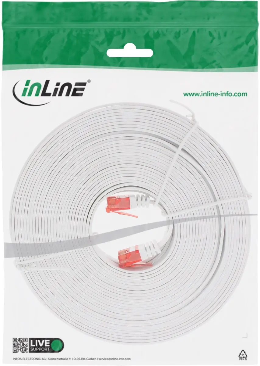 InLine Patchkabel Cat.6 U/UTP 10m - Wit