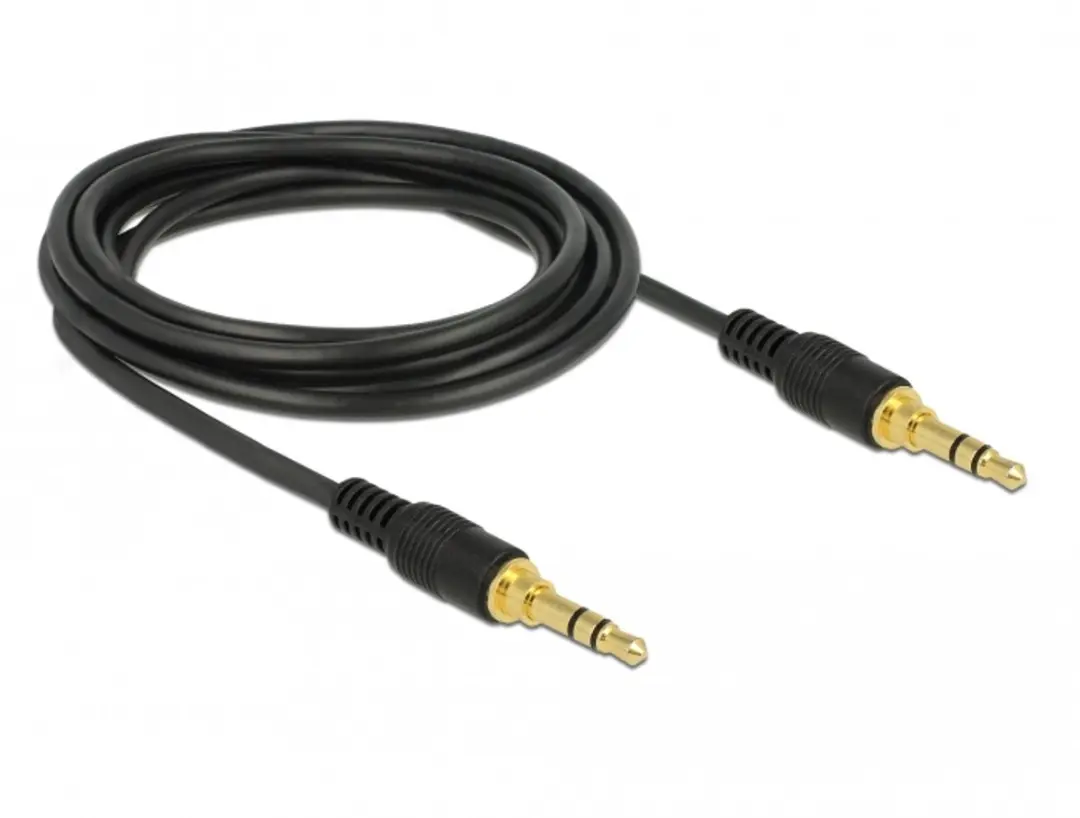 Delock 3,5mm Jack Stereo Audiokabel - 3m - Zwart