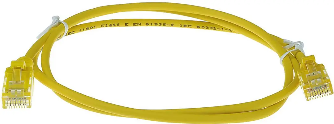 ACT DC9810 Gele LSZH CAT6 Patchkabel 10m - Snagless