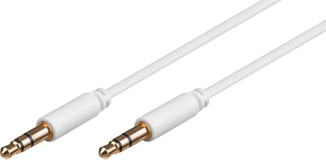 Goobay 3,5mm Jack Stereo Kabel Wit - 1m - 10 Stuks