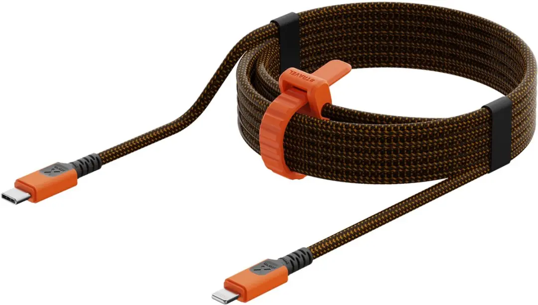 Xtorm Xtreme USB-C naar Lightning Kabel 1,5m - Zwart/Oranje - afbeelding 6 van 6