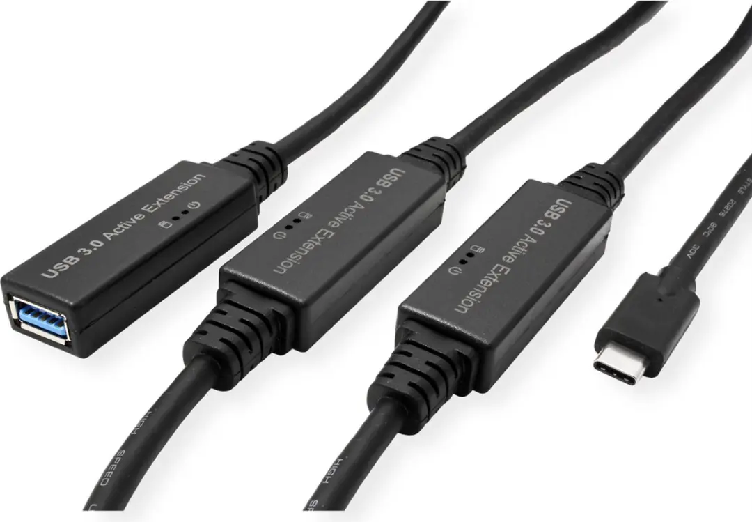 Roline USB 3.2 Gen 1 Actieve Repeater Kabel Type A-C - 20m