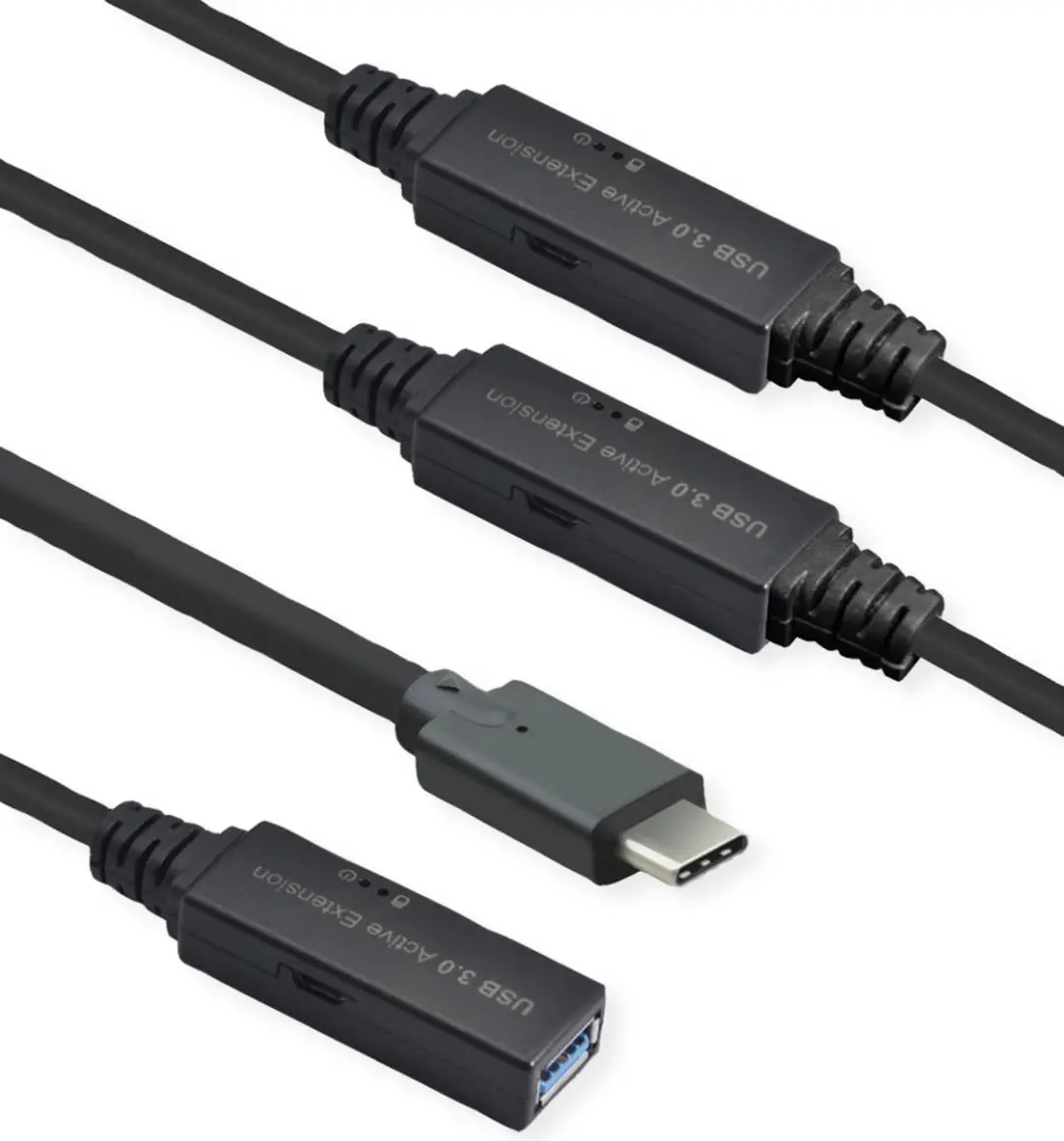 Roline USB 3.2 Gen 1 Actieve Repeater Kabel Type A-C - 20m