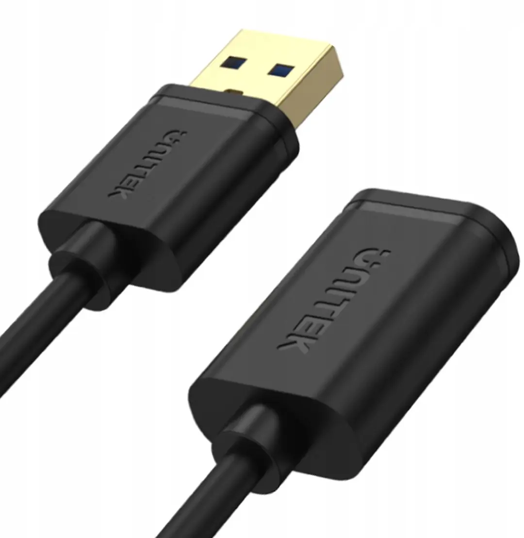 Unitek USB 3.0 Verlengkabel 0,5m - Zwart