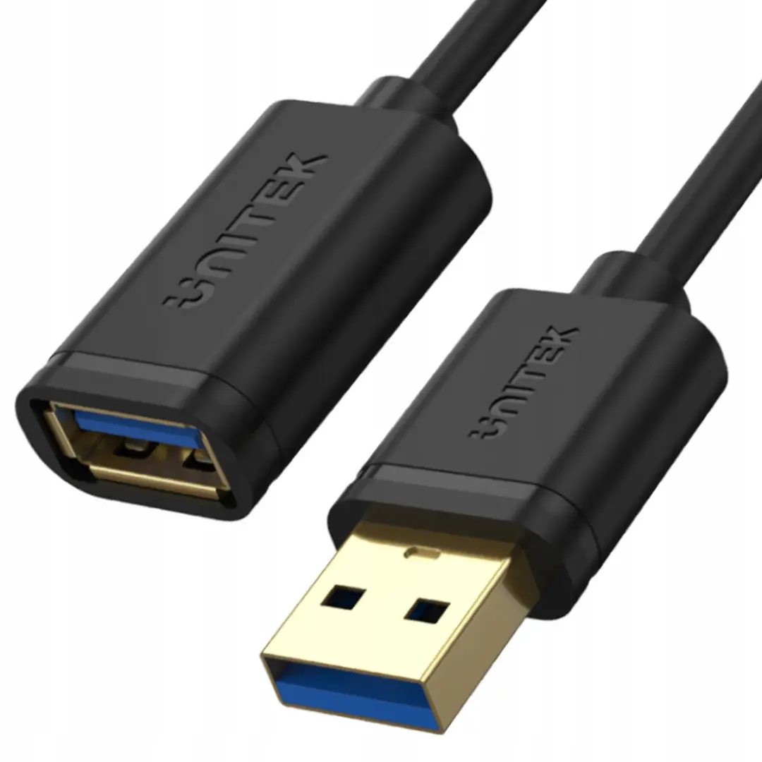 Unitek USB 3.0 Verlengkabel 0,5m - Zwart