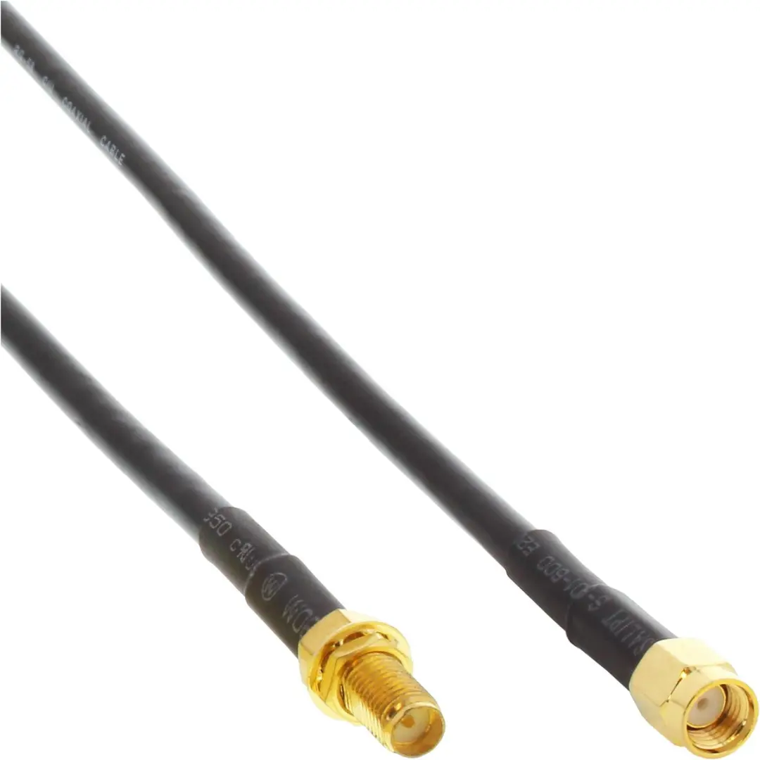 InLine RP-SMA Verlengkabel RG58 50 Ohm
