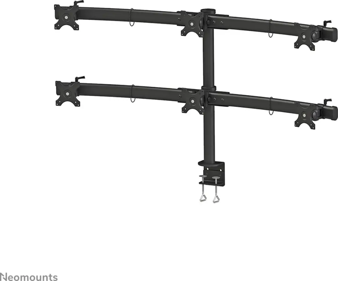 Neomounts FPMA-D700D6 Monitorarm 6 schermen - 19-27" - Zwart