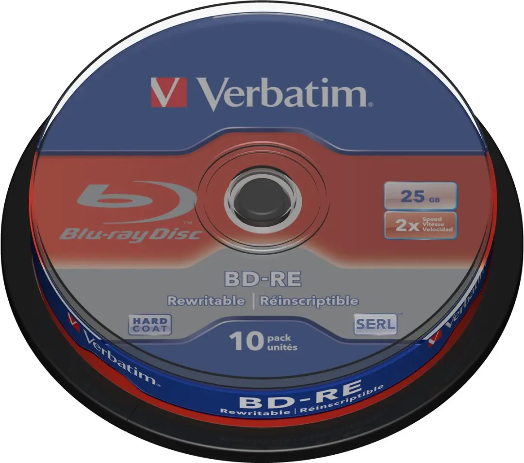 Verbatim 43694 BD-RE Blu-ray Disc 25GB - 10 Stuks