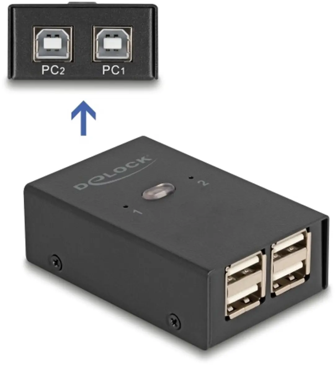 Delock USB 2.0 Switch 2 PC to 4 devices