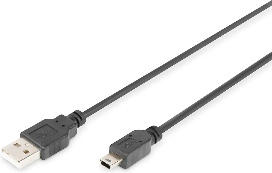 Digitus USB 2.0 USB-A naar Mini-B Kabel 1m