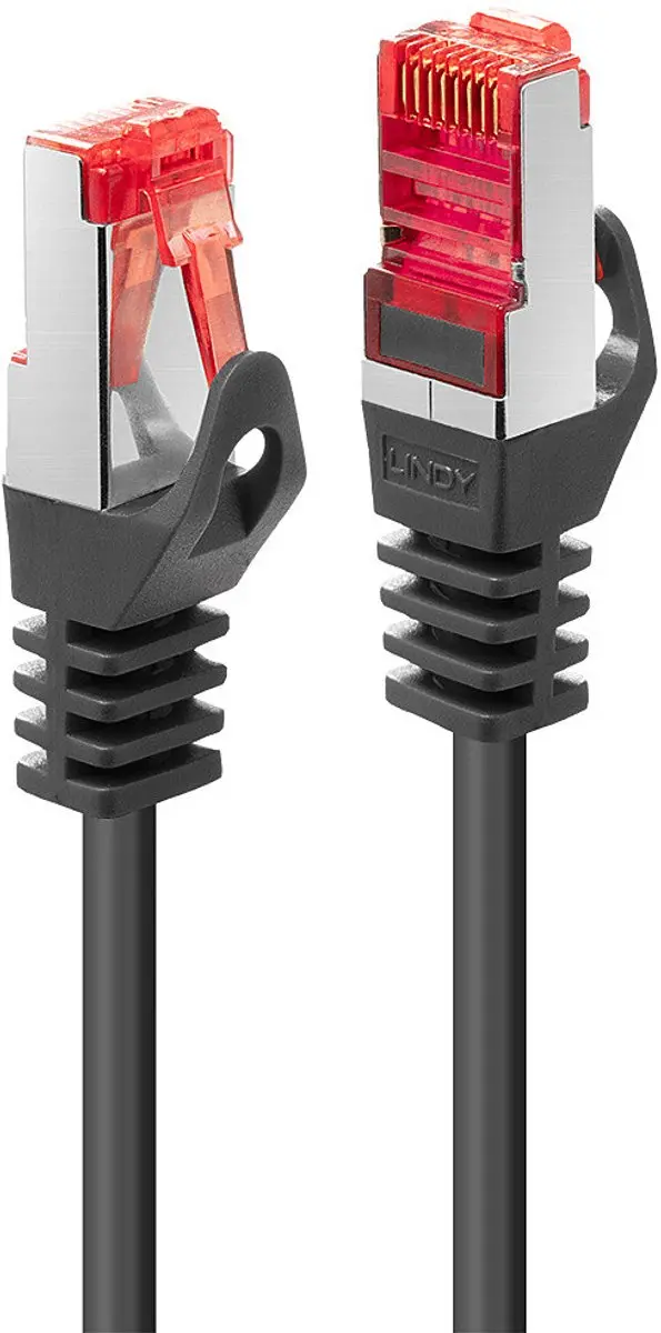 Lindy CAT 6 S/FTP Netwerkkabel 1.5m - RJ45 - Zwart