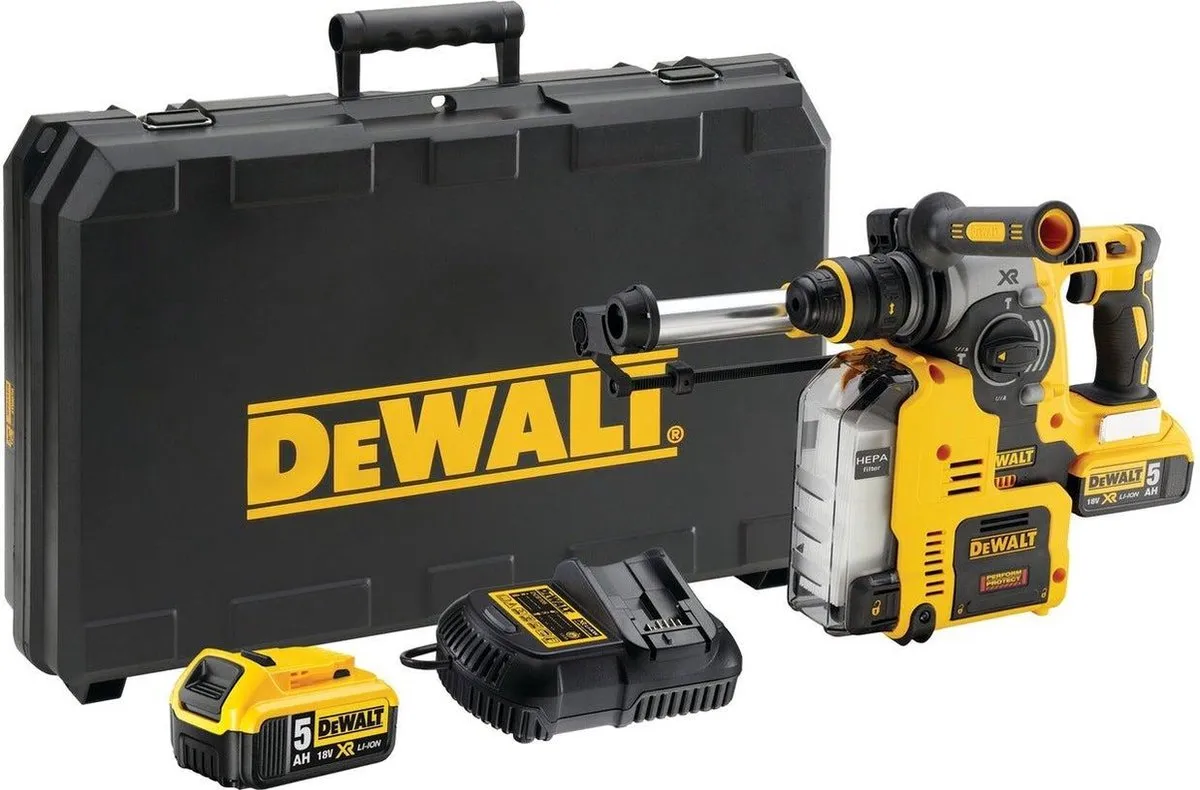 DeWalt DCH275P2 SDS+ Combihamer - 2x 5,0 Ah - 400W - Beton 24mm