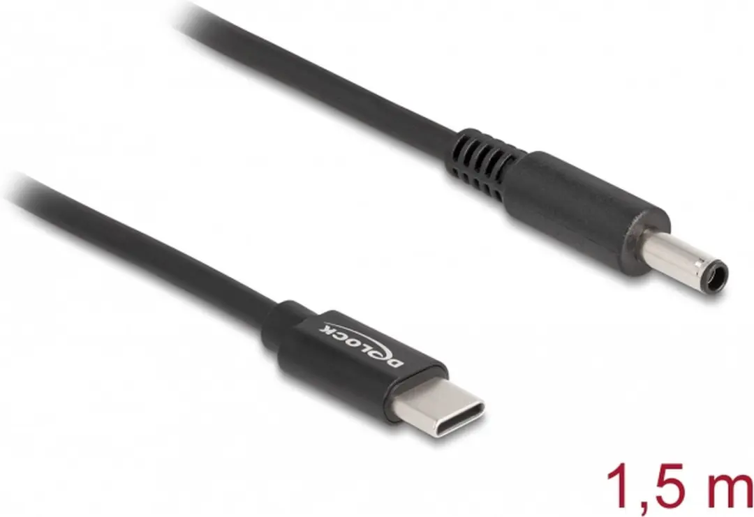Delock USB-C naar Dell Notebook Laadkabel 1,5m - 4,5x2,8mm