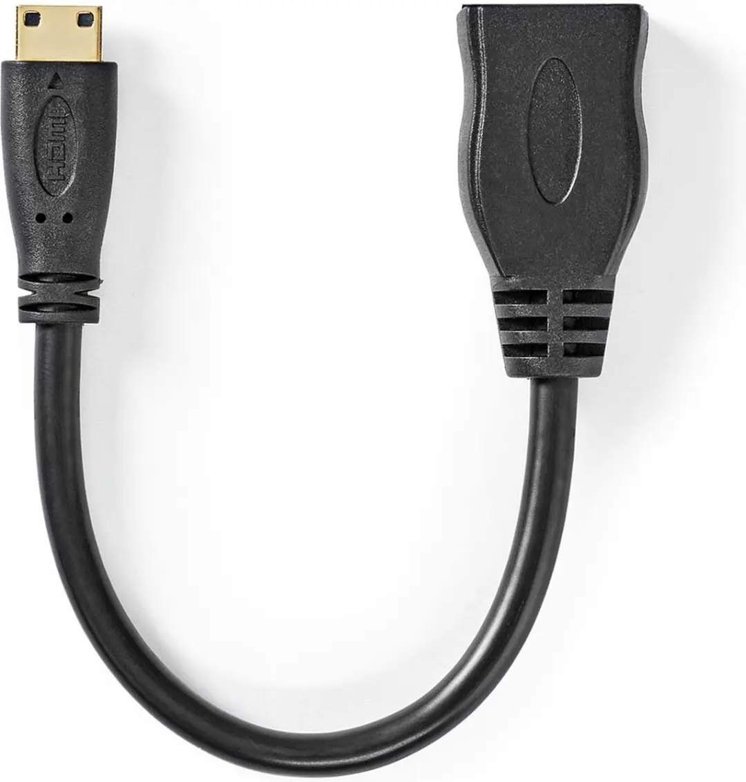 Nedis HDMI-Kabel CVGB34590BK02 4K 10.2Gbps 0.2m - Zwart