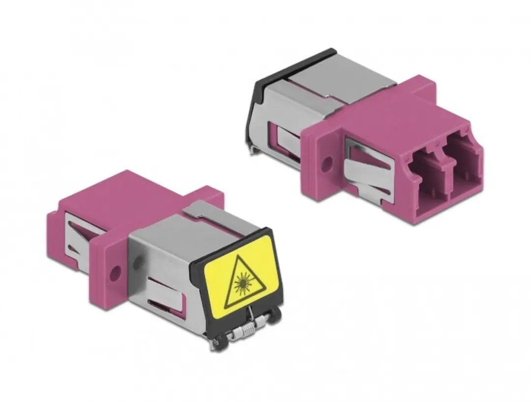 Delock LC Duplex Violet Optische Koppler - 1 Stuk