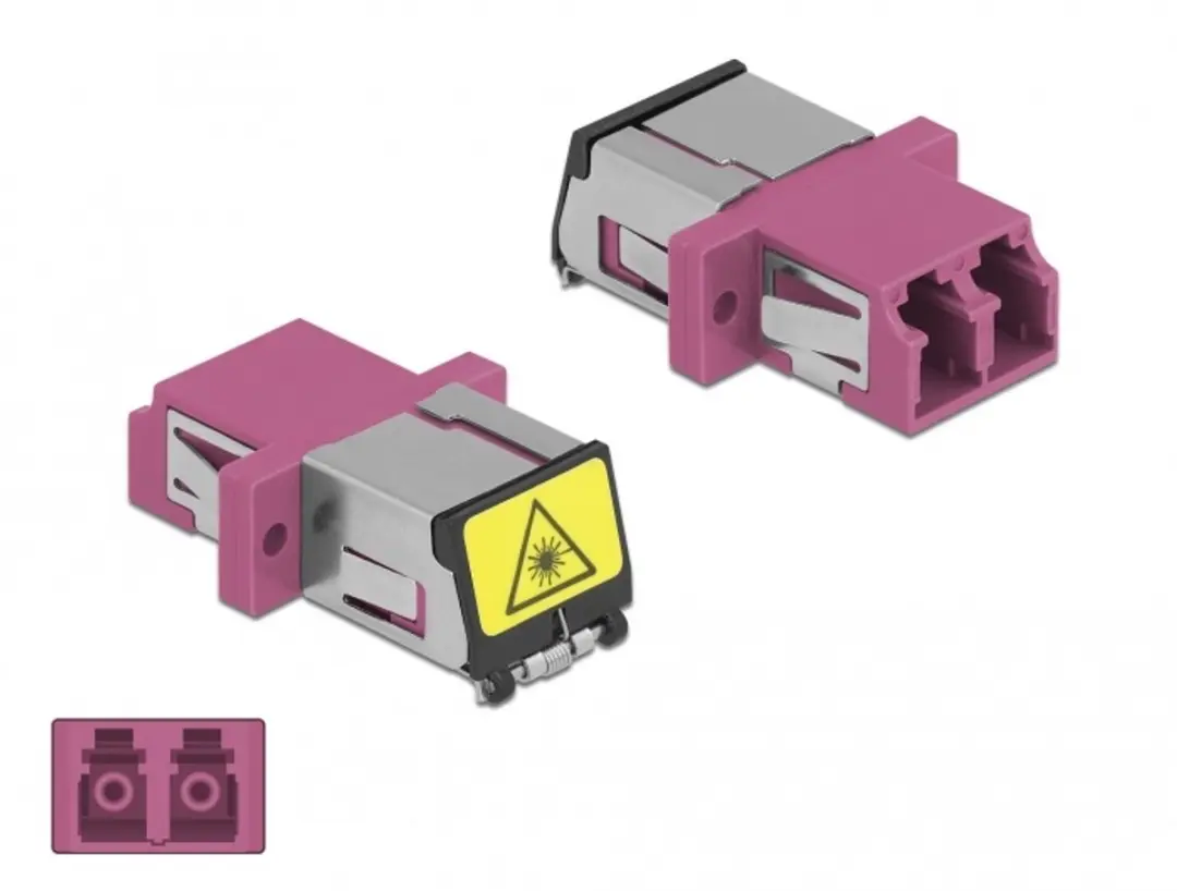 Delock LC Duplex Violet Optische Koppler