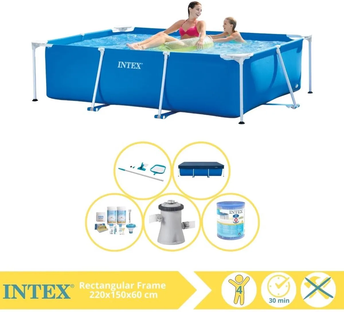 Intex 28270NP Opzetzwembad 220x150x60cm