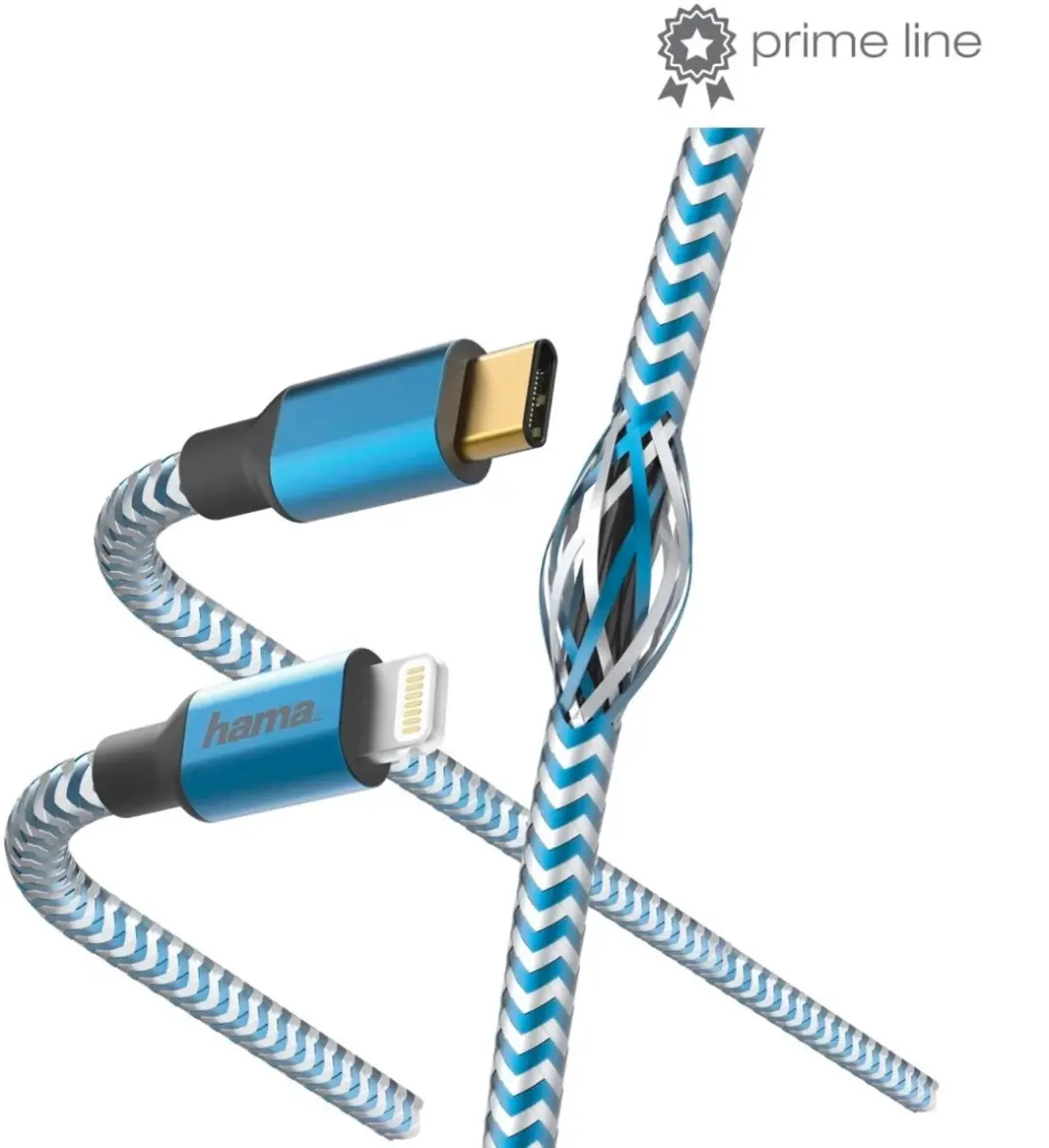 Hama Reflective USB-C - Lightning Kabel 1,5m - Blauw