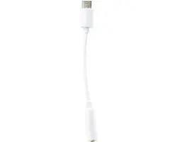 Scanpart USB-C naar 3.5mm Jack Adapter 8cm - Wit