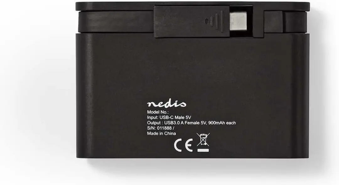 Nedis TCARF200BK USB Multi-Port Adapter - 4x USB-A - USB-C - Zwart - afbeelding 6 van 6