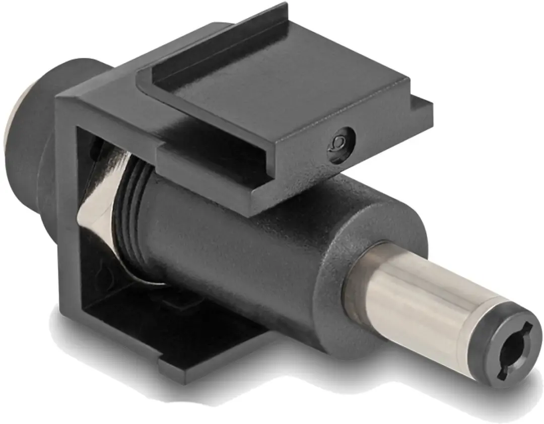 Delock Keystone Module DC 5.5x2.1mm - Zwart