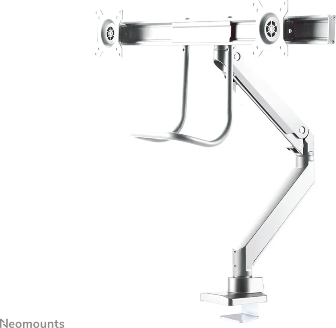 Neomounts NM-D775DXWHITE Crossbar Monitorarm 2x 10-32" - 1-8kg/scherm - Wit