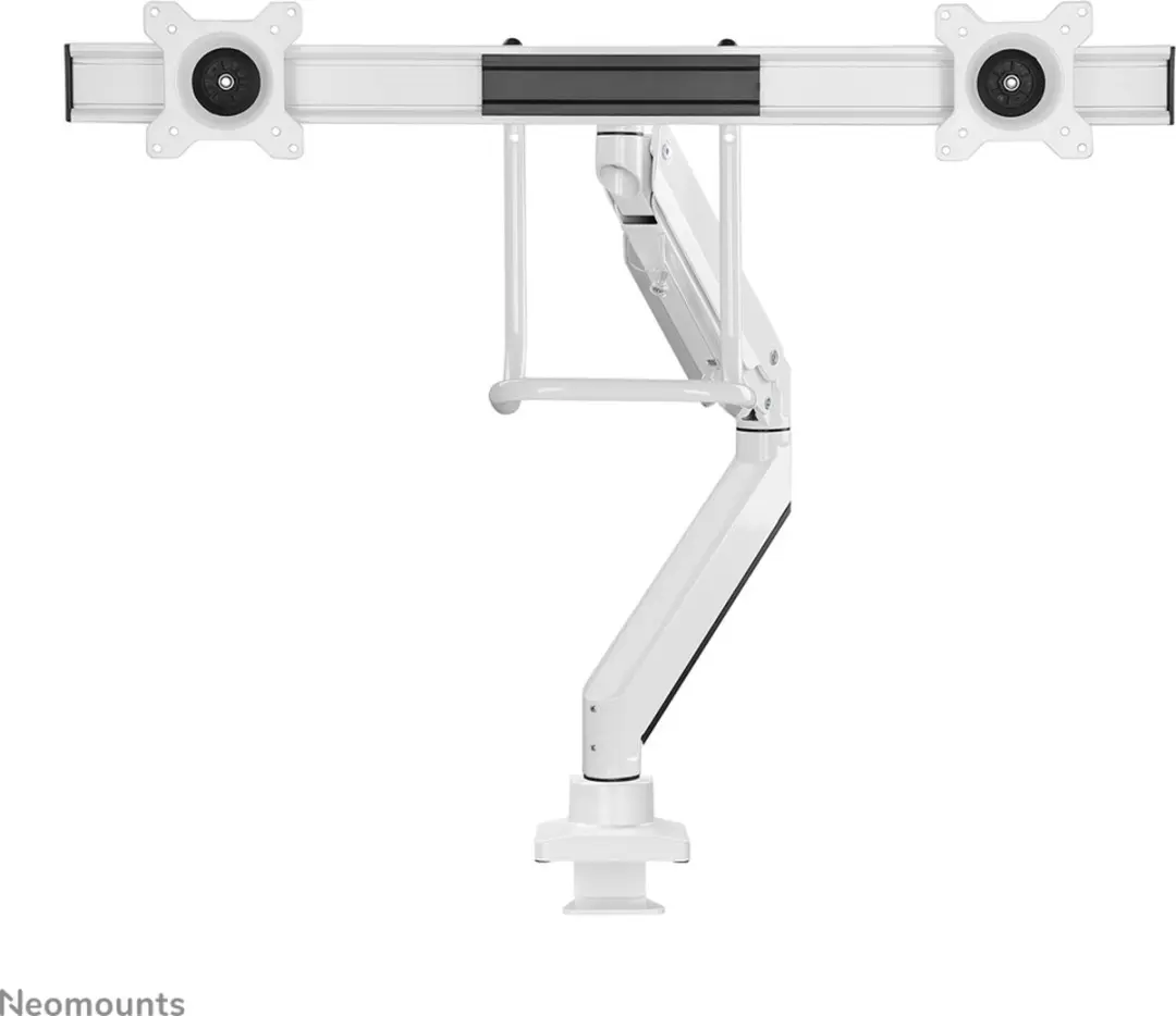 Neomounts NM-D775DXWHITE Crossbar Monitorarm 2x 10-32" - 1-8kg/scherm - Wit - afbeelding 6 van 6