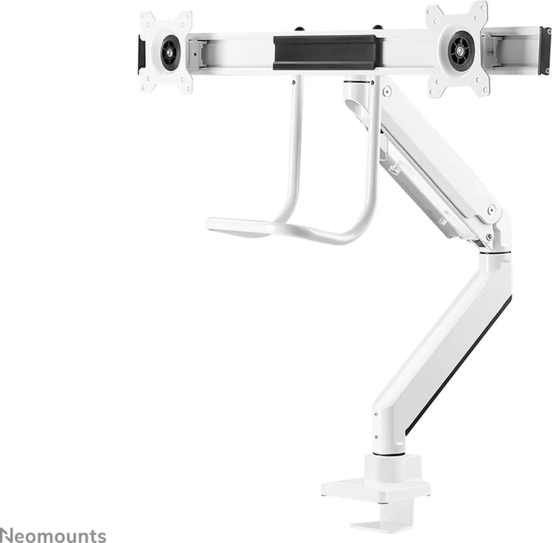 Neomounts NM-D775DXWHITE Crossbar Monitorarm 2x 10-32" - 1-8kg/scherm - Wit