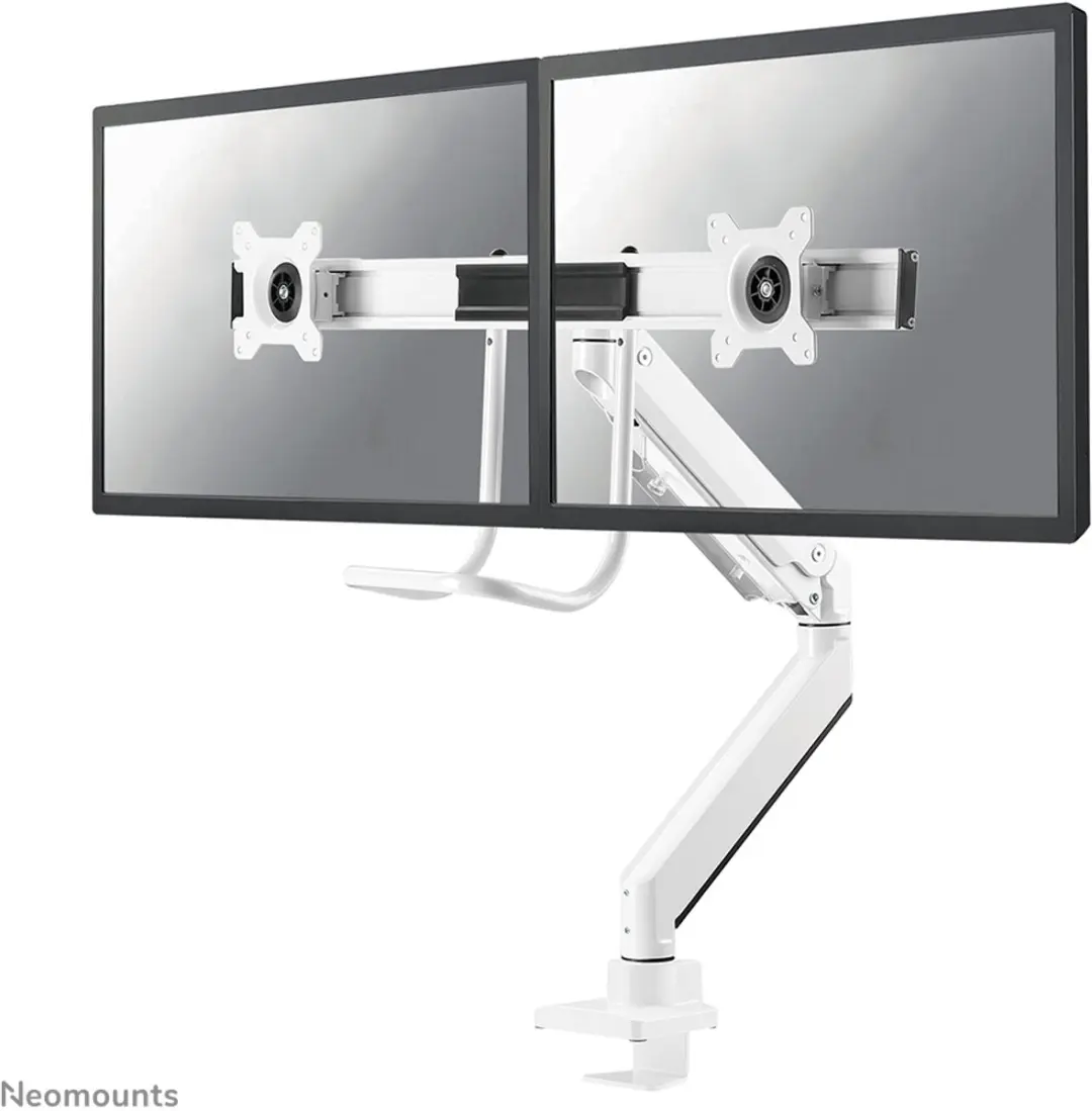 Neomounts NM-D775DXWHITE Crossbar Monitorarm 2x 10-32"