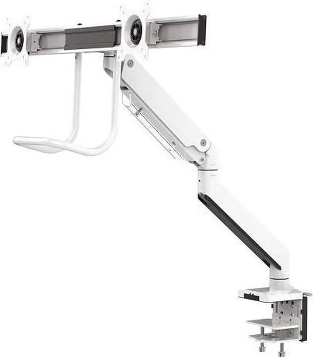 Neomounts NM-D775DXWHITE Crossbar Monitorarm 2x 10-32" - 1-8kg/scherm - Wit