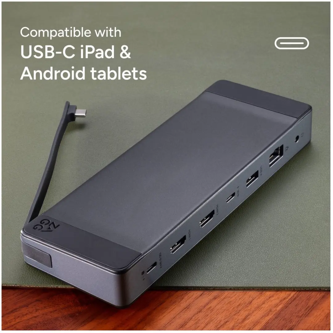 ZAGG 9-Port Hub 100W USB-C Docking Station - 2x HDMI, USB-C, USB-A, Ethernet & Kaartlezers