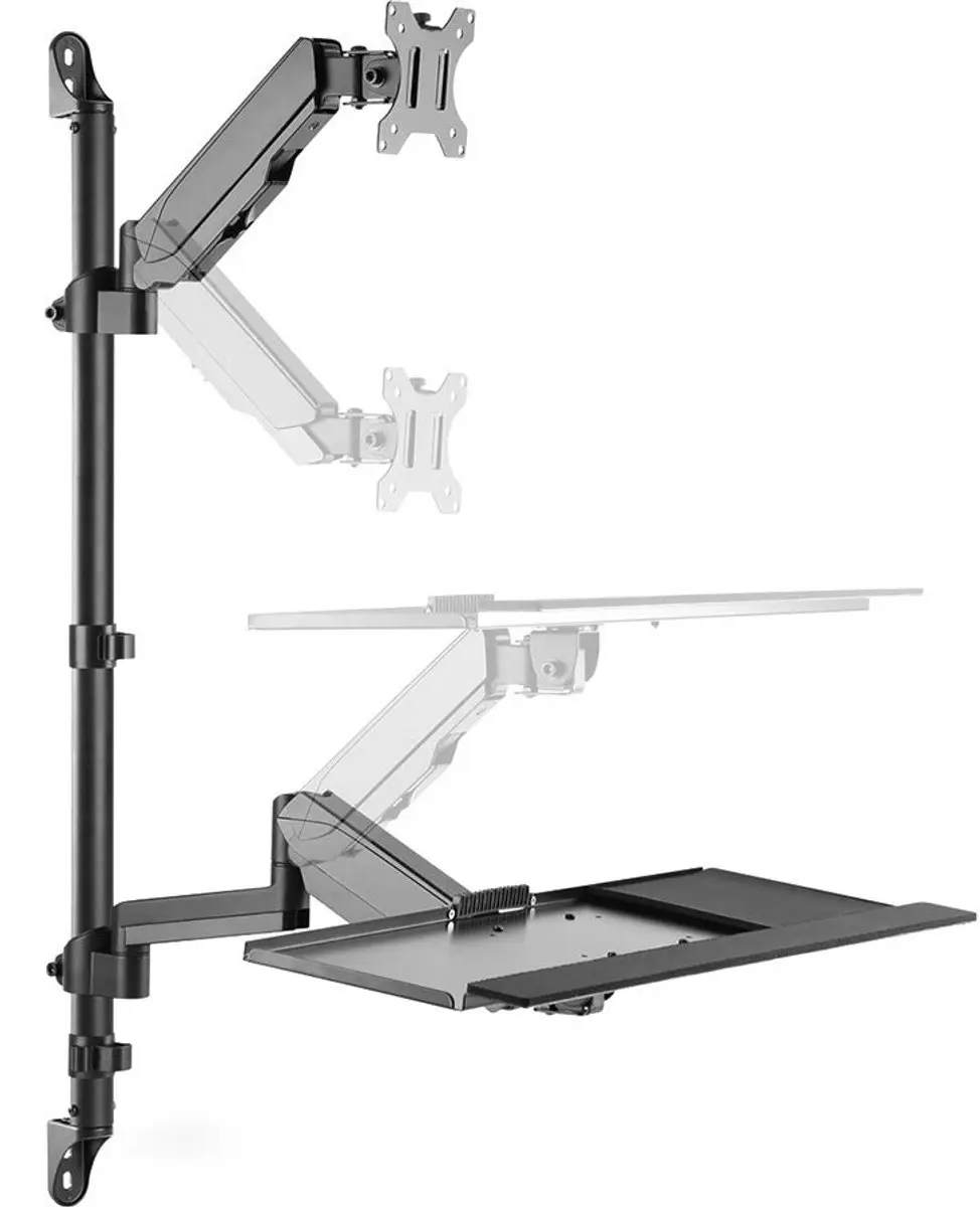 Digitus DA-90372 Flat Panel Bureau Steun 81,3cm - Zwart