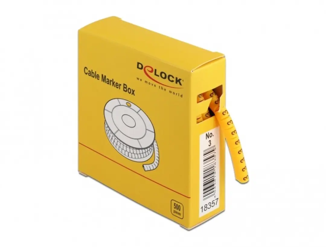 Delock Cable Marker Box Geel